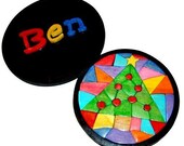 Personalized Mosaic Christmas Tree Wooden Boxed Puzzle