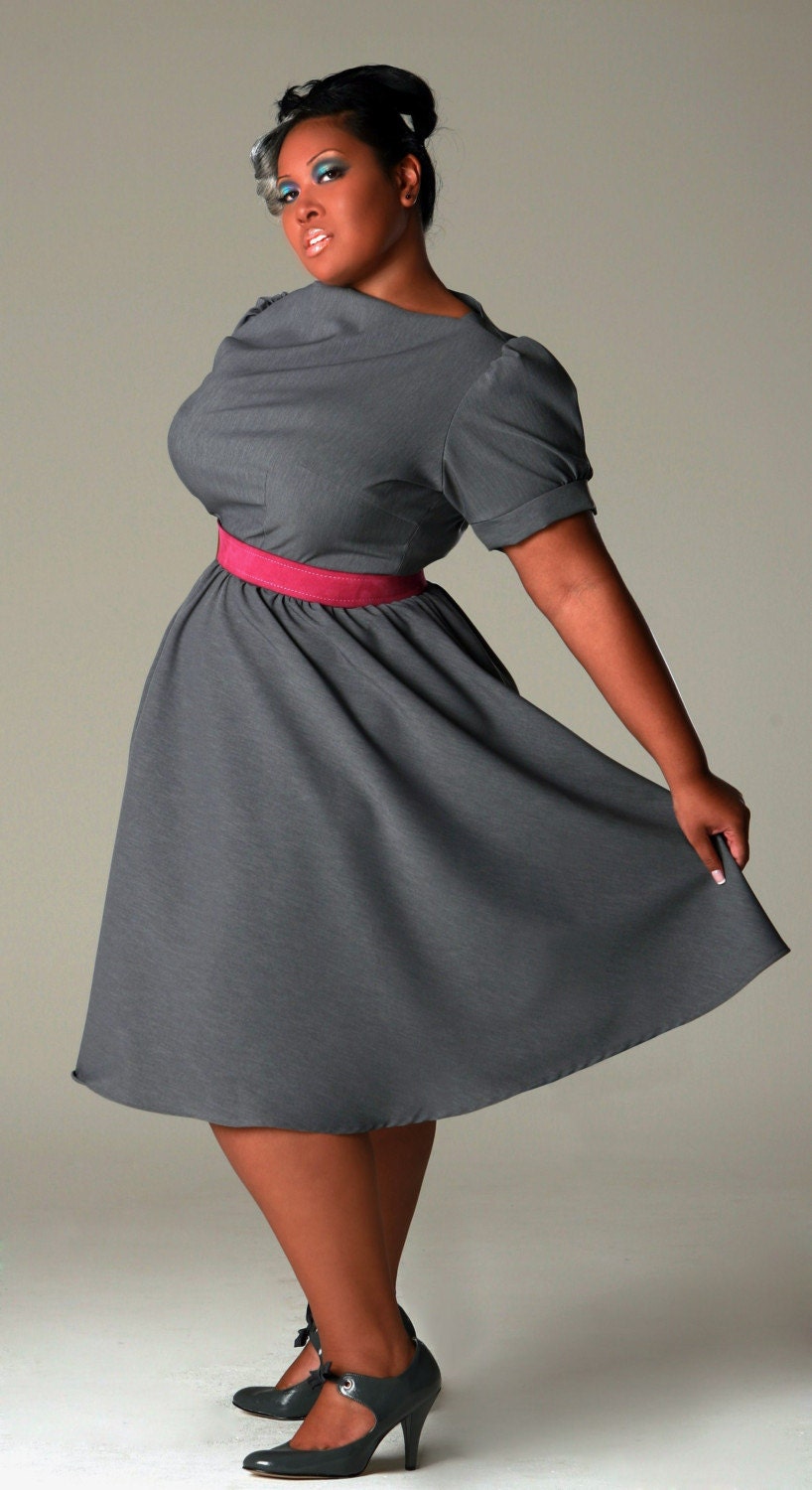 JIBRI Plus Size Grace Flare Dress-
