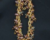 Pink Smoke Cluster Bracelet