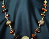 Polished Stone Long Necklace