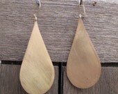 Tear Drop gold Earrings- On SALE 10% off