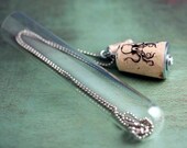 Octopus Necklace - Cork In Test Tube - Upcycled Jewelry by Uncorked - Eco Friendly