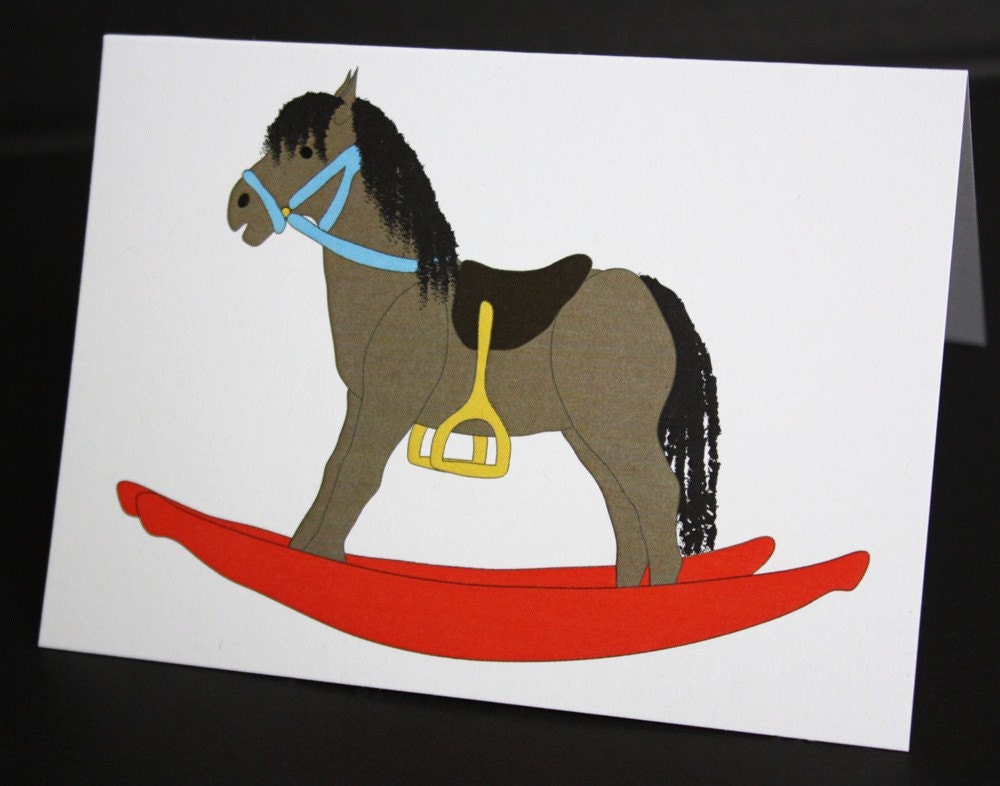 Rocking Horse folded cards (set of 8)
