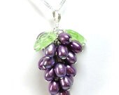 Freshwater Pearl Grape Cluster Pendant