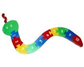 Children's Wooden 3D Puzzle - Counting Numbers Snake