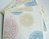 Pastel Floral Note Cards- Set of 6