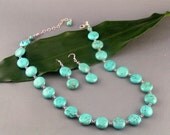 Round Turquoise Set - "Turqcoin"