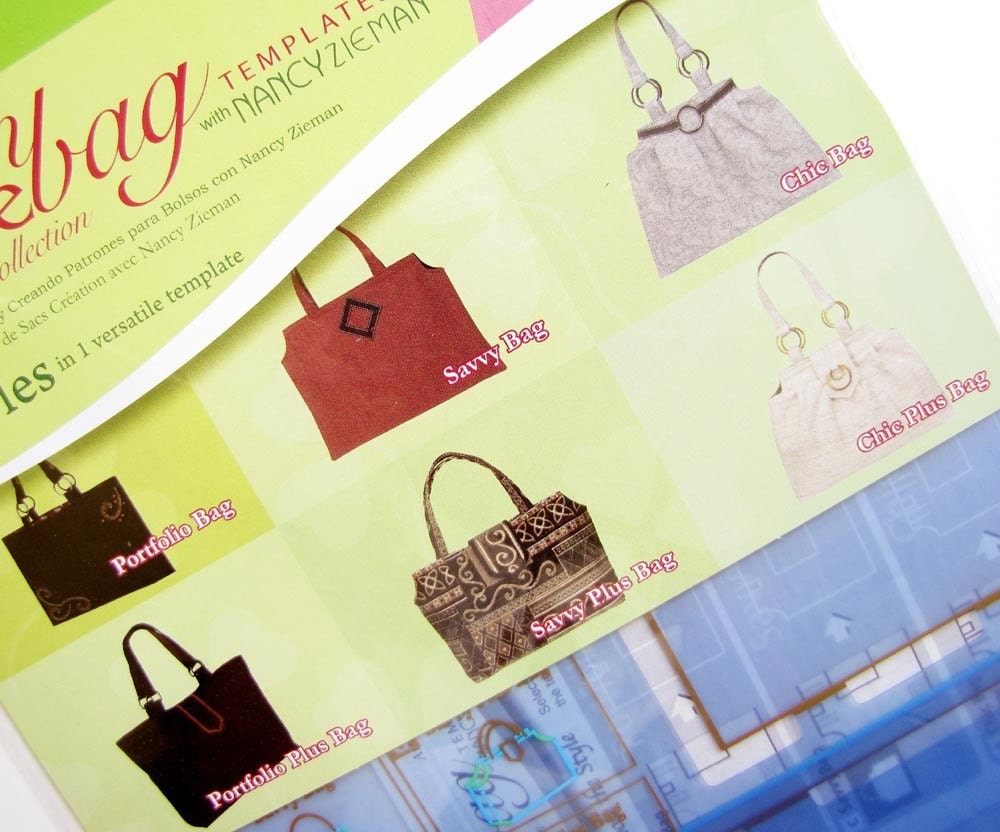 Trace 'N Create City Bag Collection Templates With Nancy Zieman - 6 Styles