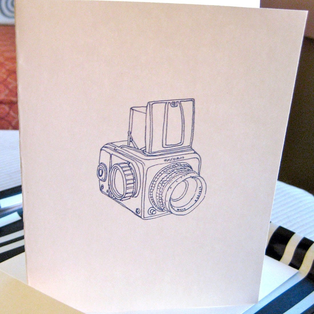 Camera (Hasselblad) Illustration Note Card