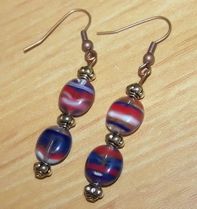 Red, White and Blue Earrings