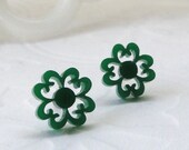 Clover Studs - Green
