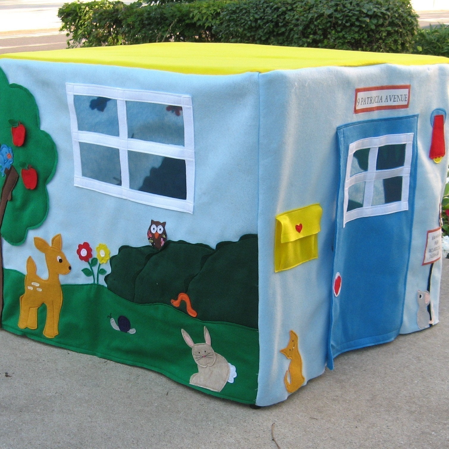 The Animal Sanctuary Card Table Playhouse, 32 Friendly Animals, Fish and Bugs, Custom Order, Personalized,