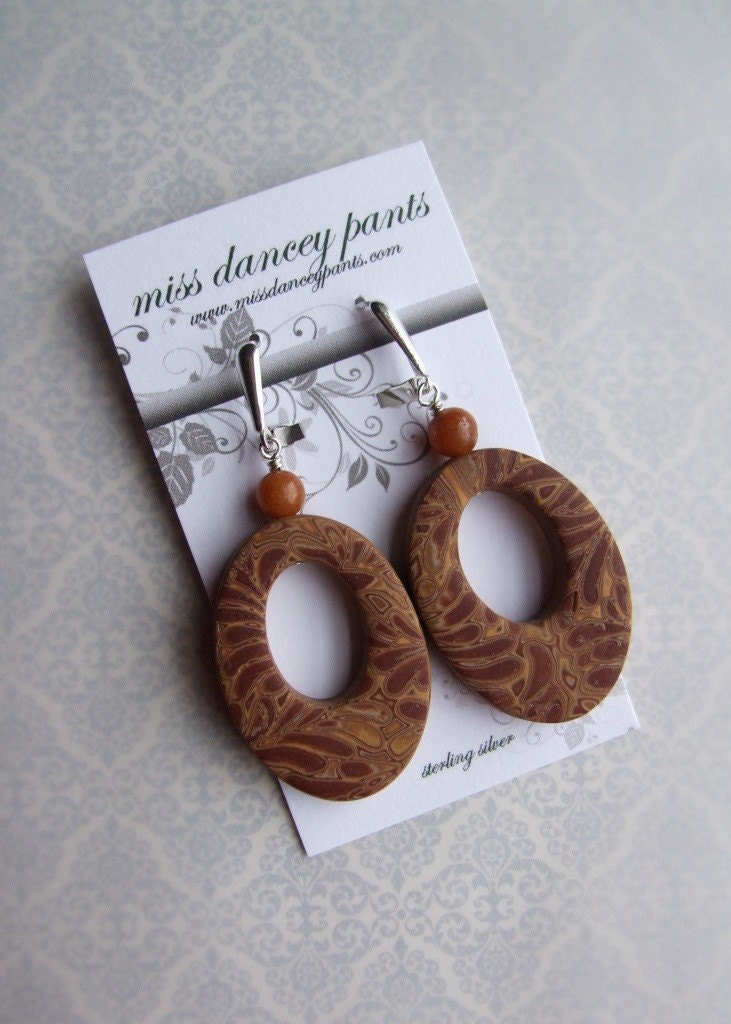 Hot Chocolate Hoop Earrings