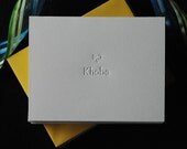 custom blind impression notecards