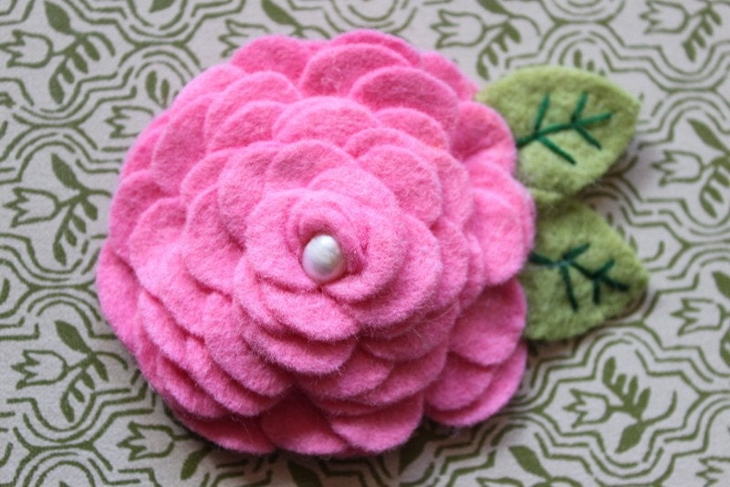 The Sister Lula -Felt flower Hair Accessory