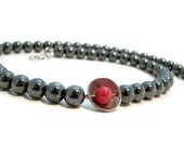Emerge Necklace Choker Gunmetal Grey