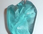 Insulated Heart, Recycled Antique Glass Insulator Pendant