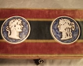 Vintage Jewelry Box with Cameos on Top