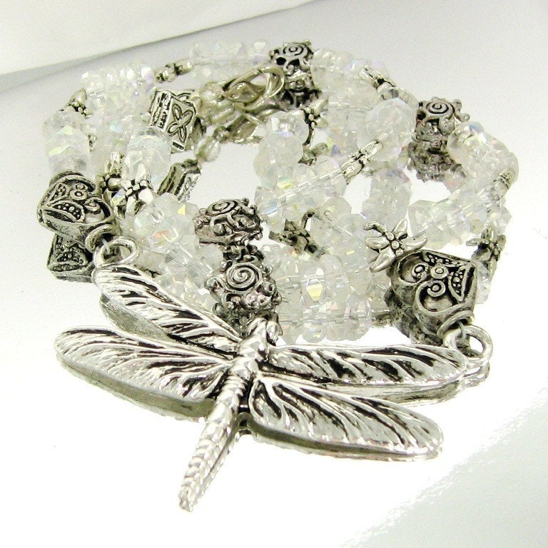 Crystal Dragonfly Necklace