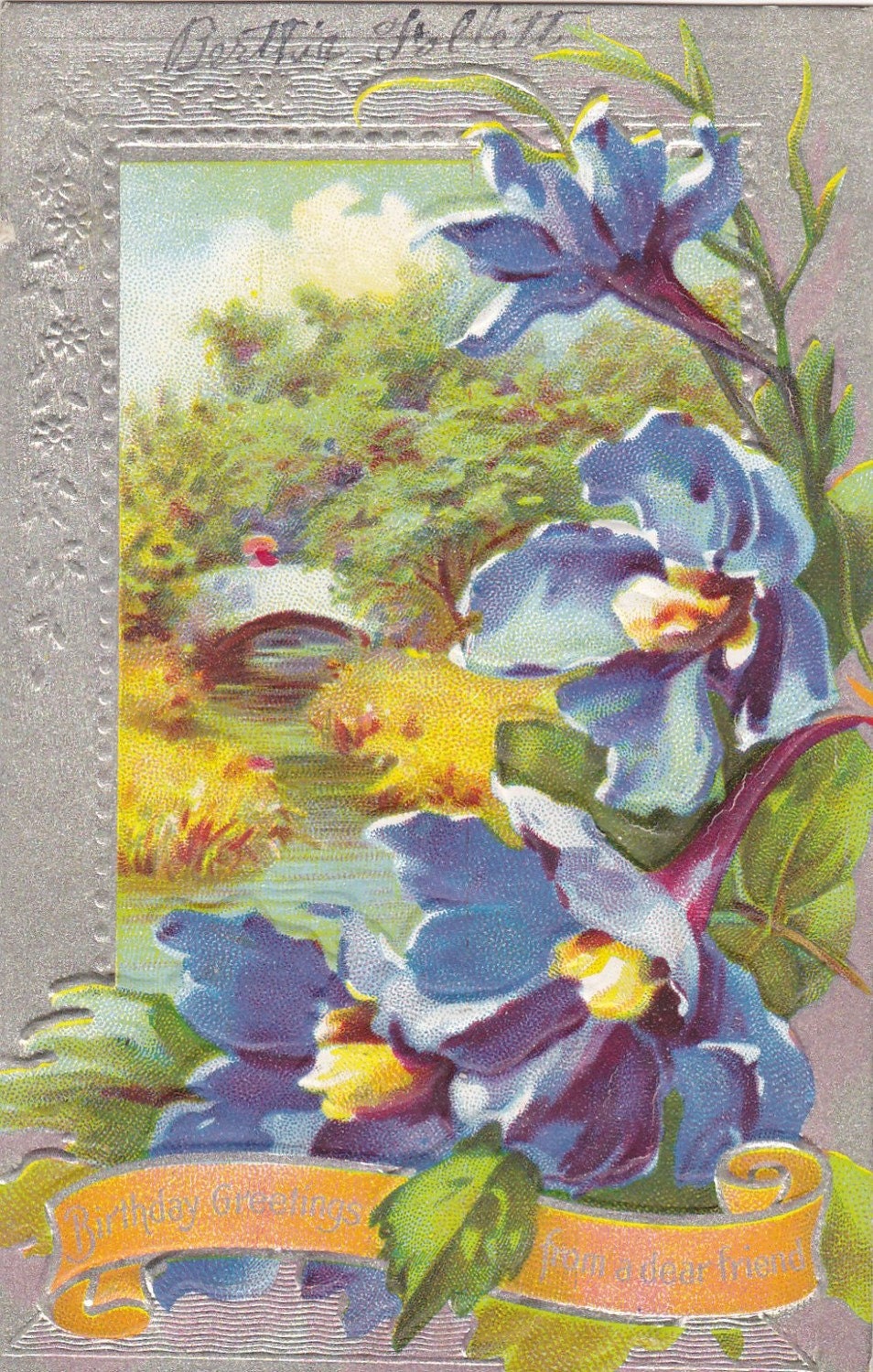 Vintage Birthday Post Card Early 1900s bd065