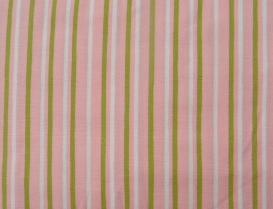 MOVE it OUT PRICED - 1 Yard of Marina Stripe in Pink and Green by Alexander Henry