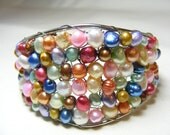 Sea of Freshwater Pearls in a Cuff