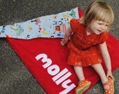 Personalized Baby Stroller Blanket in Paris Park