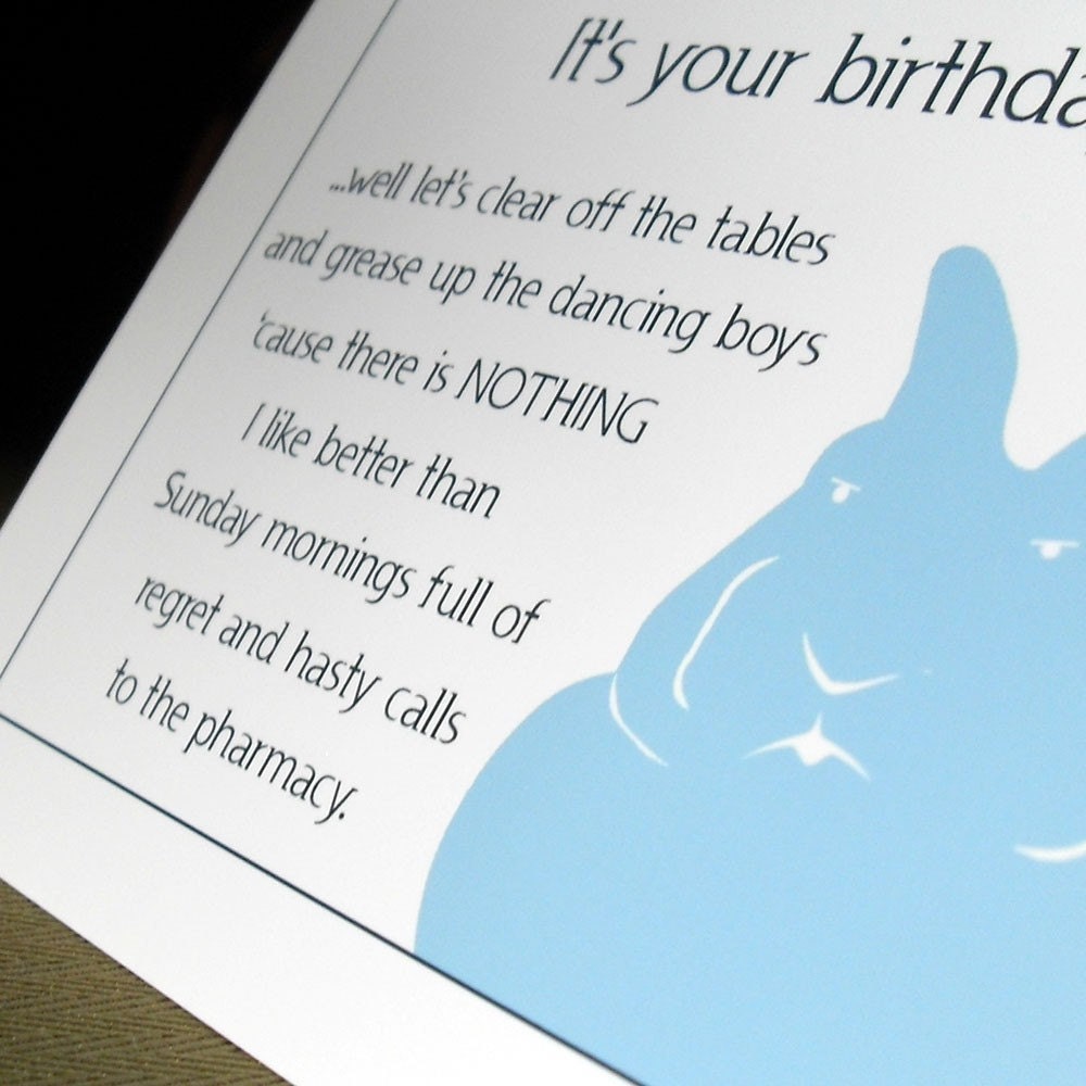 2 funny rabbit Birthday Cards for friends/brother/sister/bff (WG108)
