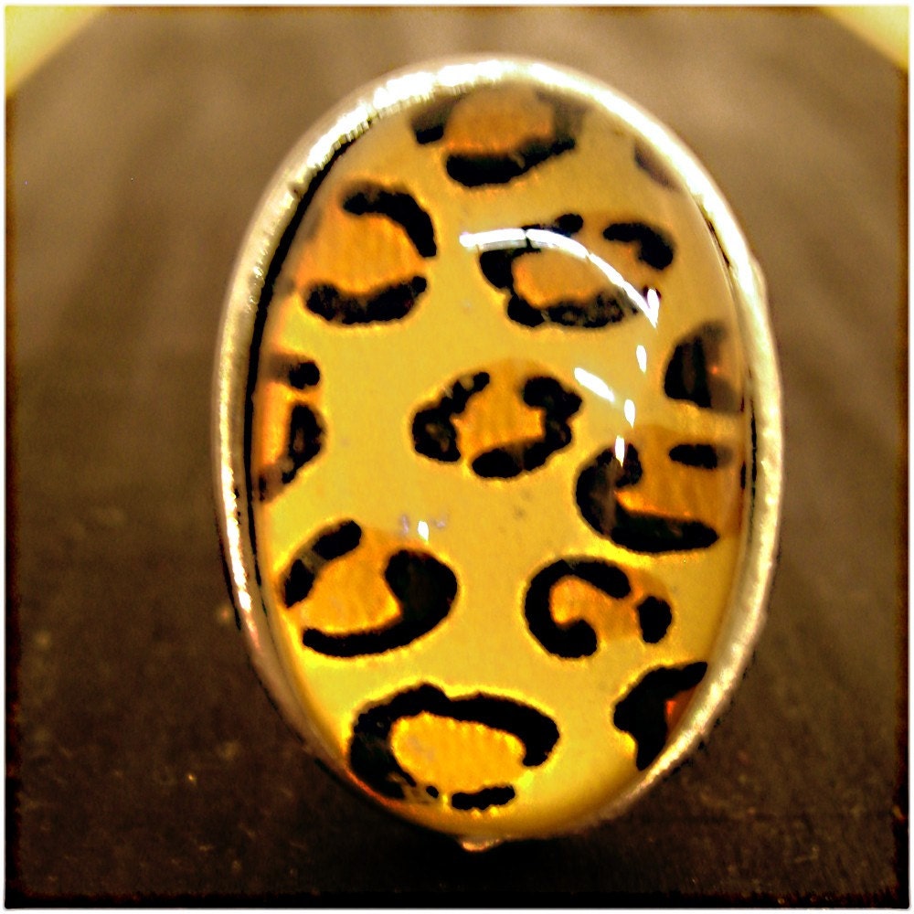 Leopard Ring - Adjustable - Silver Plated