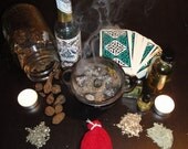 Custom TRIPLE-STRENGTH Mojo Bag and Triple Fixed Candle Empowerment with Mini-Reading and 3mL Condition Oil - money, love, success, protection and more