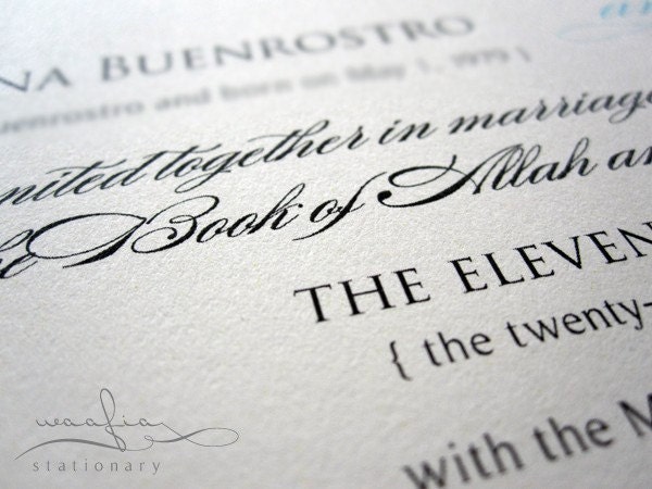 Custom Nikah Certificate