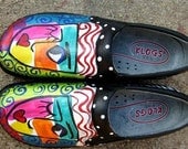0372- JACQUE SHOE-ABSTRACT FACE