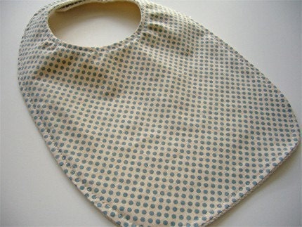 CLEARANCE SALE - Eco Baby/Toddler Bib - Itsy Bitsy Blue Dot