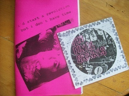 The Final Grrrls cd and Riot Grrrl split zine