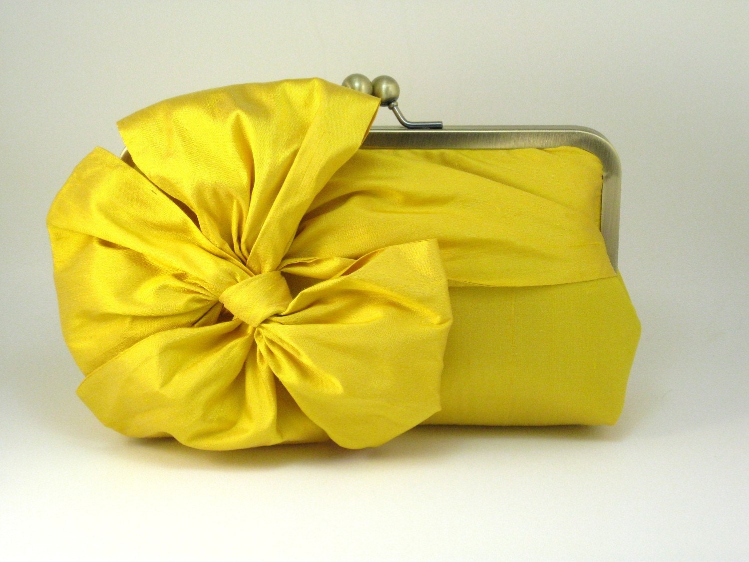 Classic Bow Clutch - Yellow