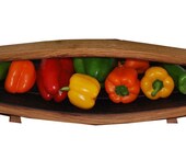 Fruit Plate - Extra Long - made from wine barrel