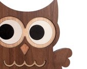 Owl Wood Bookend- Heirloom Baby Nursery Children