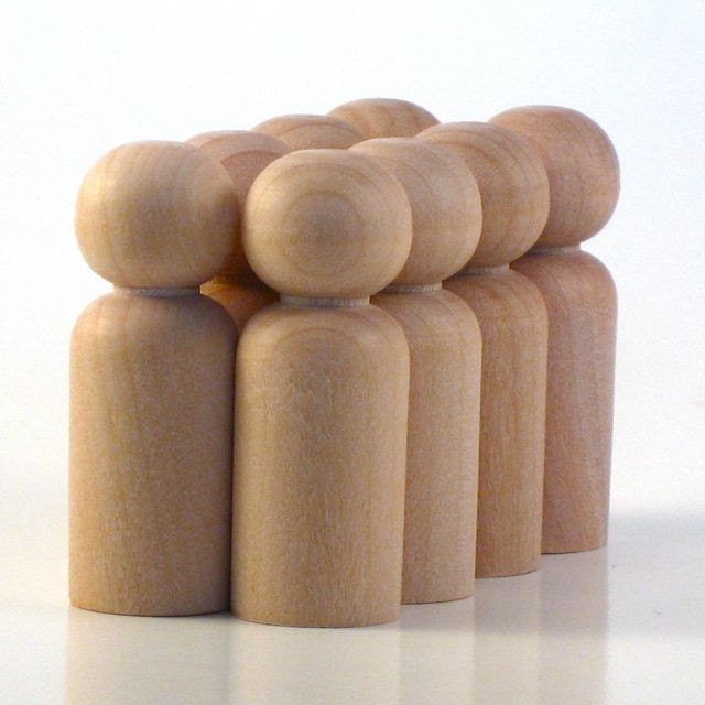 Octuplet Boys - Paint Your Own Wood Dolls