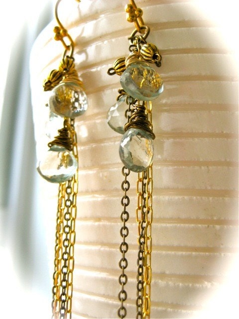 Shine a Light Green Amethyst Gemstone Earrings