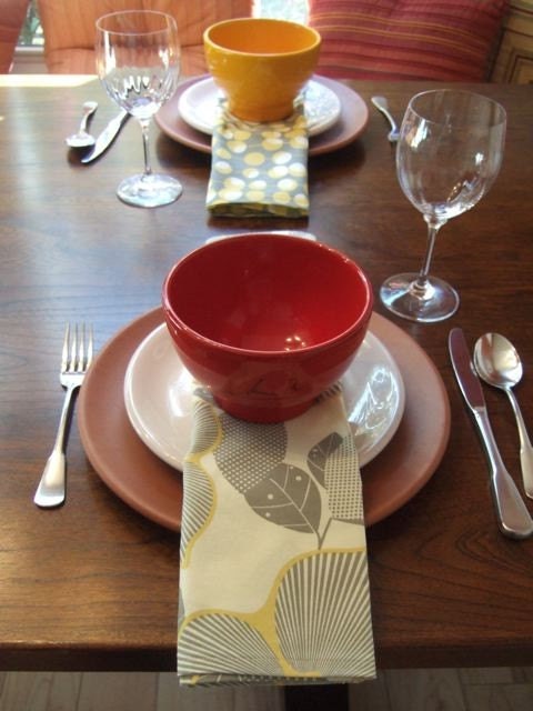 Silver Spoon Napkin Set
