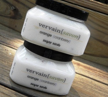 Vegan Orange Cranberry Sugar Scrub