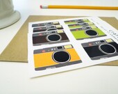 Set of 12 Camera Stickers