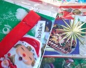Vintage Christmas Scrap Pack Paper Ephemera Ornaments and More Nice Assortment