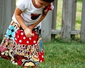 Modern Minnie Mouse Outfit Set Disney Mickey Skirt Shirt Brown Red