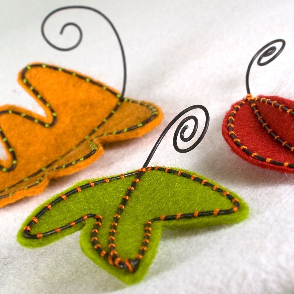 Felt Autumn Leaves Table Decor modern style
