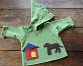 Organic Childrens Chocolate Dog Hoodie