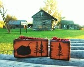 Rustic Cabin Decor Lumberjack's House in the Forest
