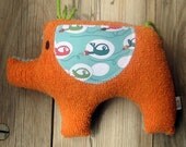 Rodi   Orange Vintage Chenille Elephant