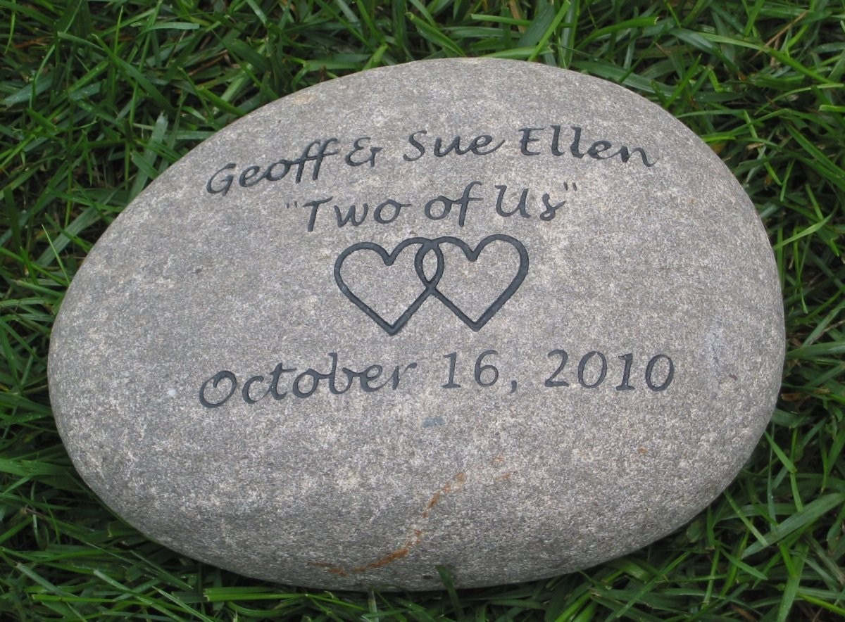 Oathing Stone Engraved Wedding Stone