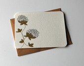 Puffs, Green folded notecard - Set of 5